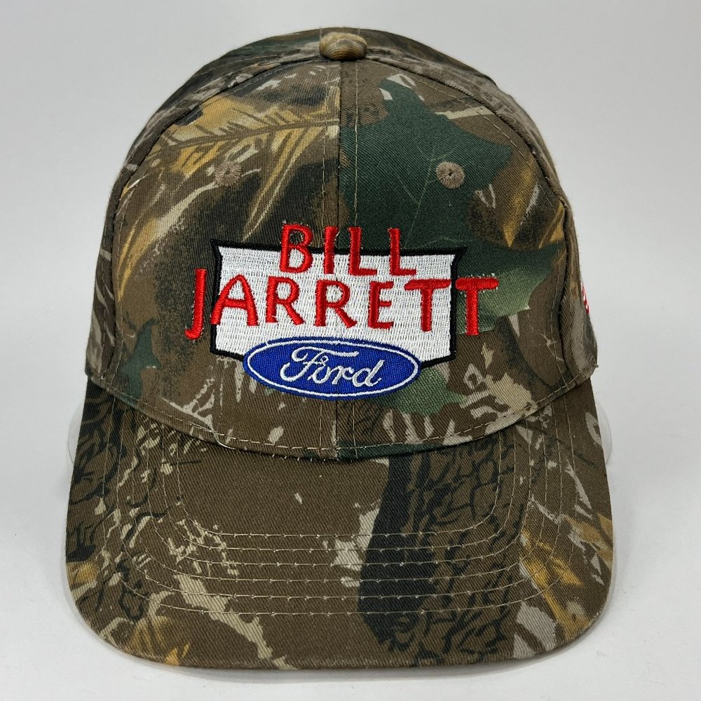 Bill Jarrett Ford Strap Back Cap Hat Hammette Brown Camouflage Outdoor Mens